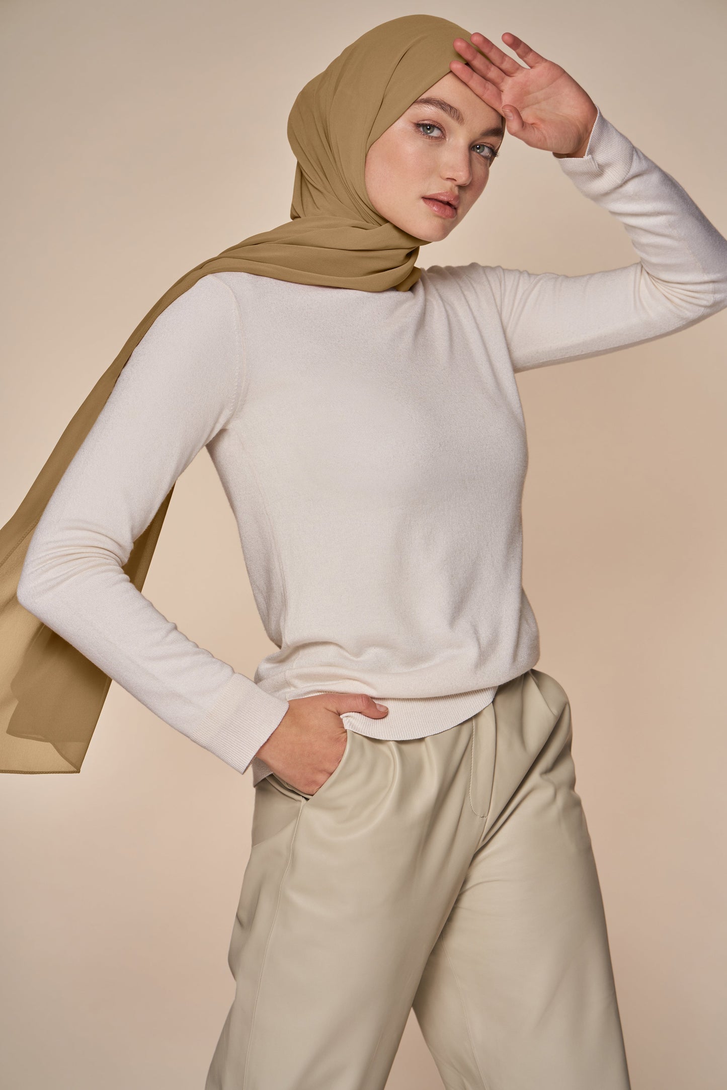 Everyday Chiffon Hijab - Camel