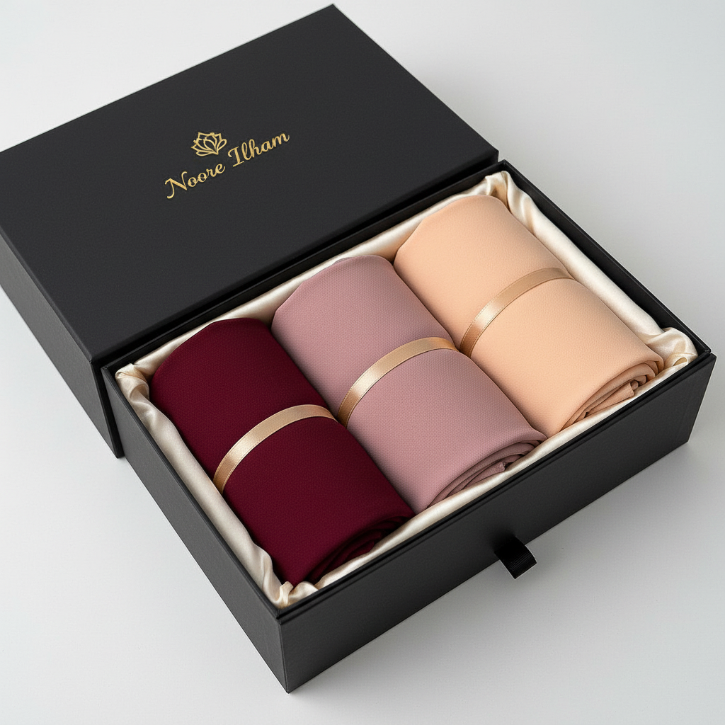 Instant hijab with built in magnets - bundle of 3