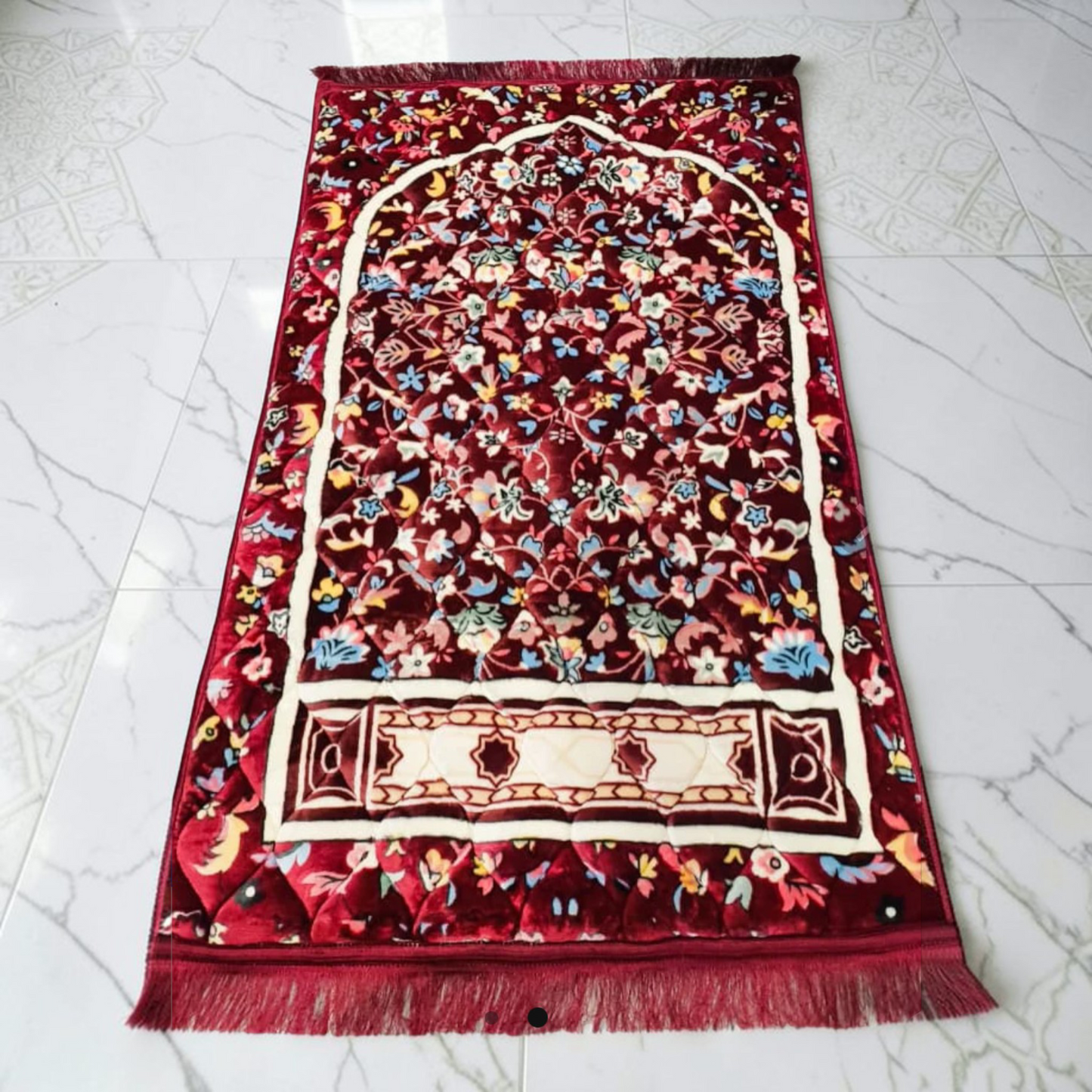 Premium large Namaz Mat - Red