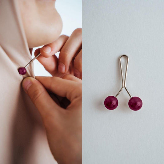 Turkish Hijab Pins Purple - Pack Of 6