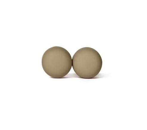 Matte Hijab Magnets (Circle) - khaki - (Pair of 2)