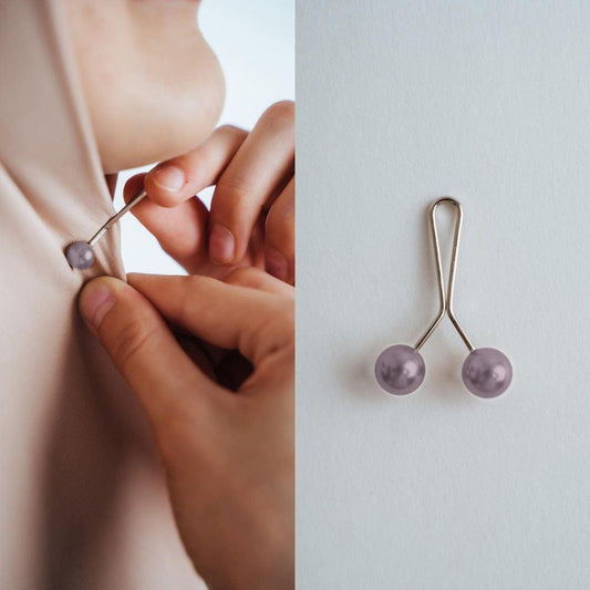 Turkish Hijab Pins Light Purple- Pack Of 6