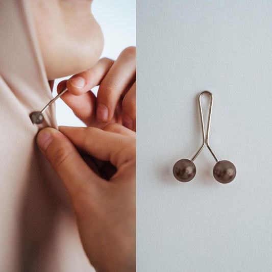 Turkish Hijab Pins Brown - Pack Of 6