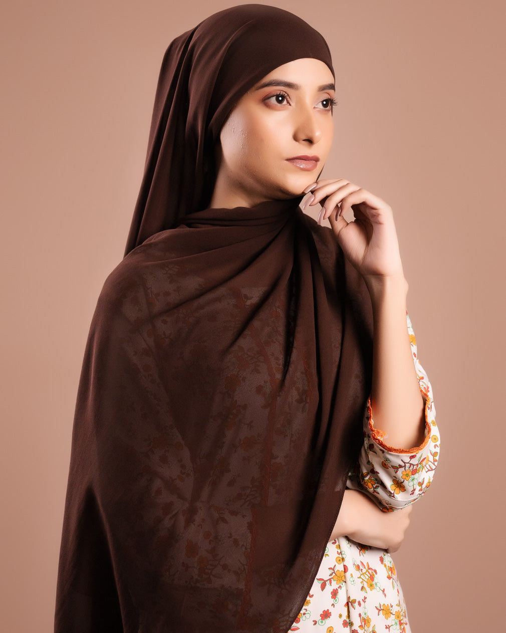 Instant Chiffon Hijab with Built-in Cap