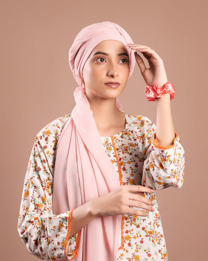 Instant Chiffon Hijab with Built-in Cap