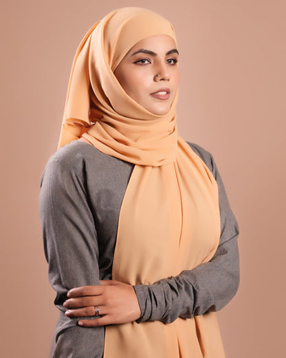 Instant Chiffon Hijab with Built-in Cap
