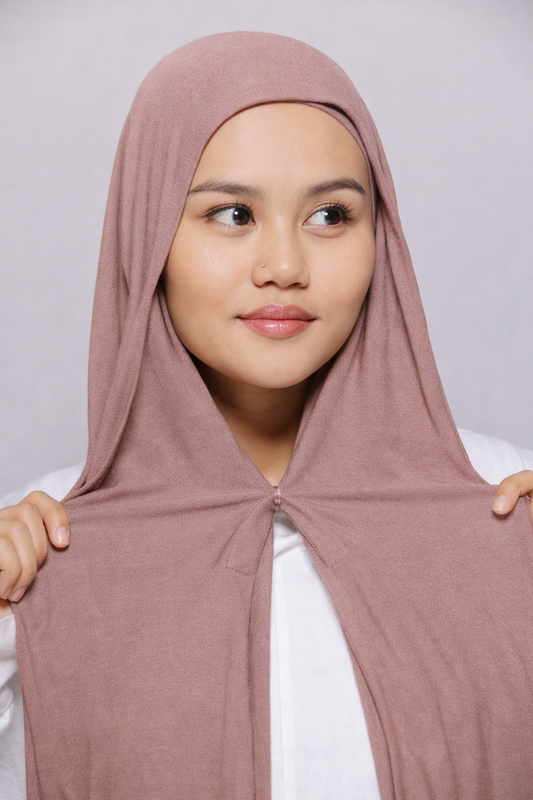 Premium instant Jersey Hijab - Light Mink