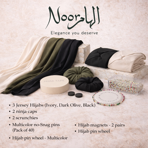 Premium Jersey Hijab & Accessories Set