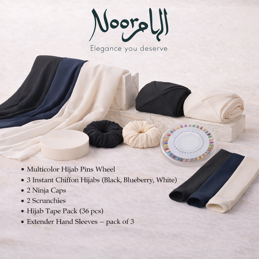 Instant Chiffon Hijab & Accessories Bundle