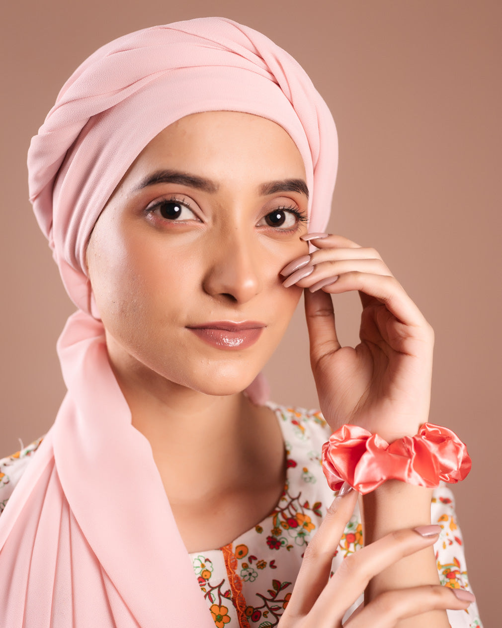 Instant Chiffon Hijab with Built-in Cap