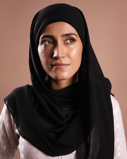 Instant Chiffon Hijab with Built-in Cap