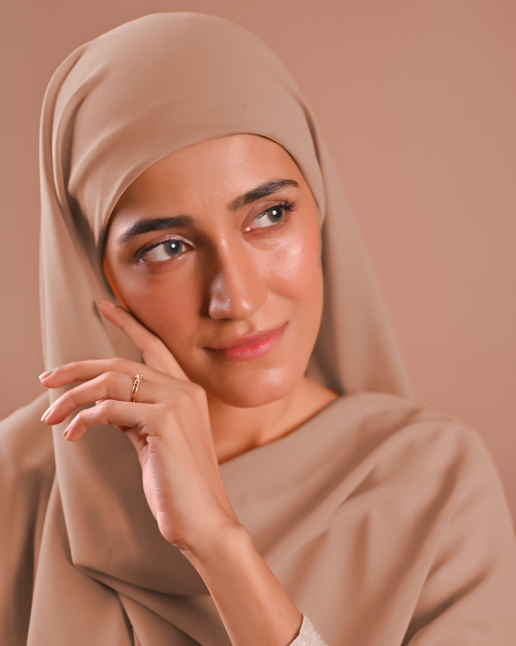 Instant Chiffon Hijab with Built-in Cap