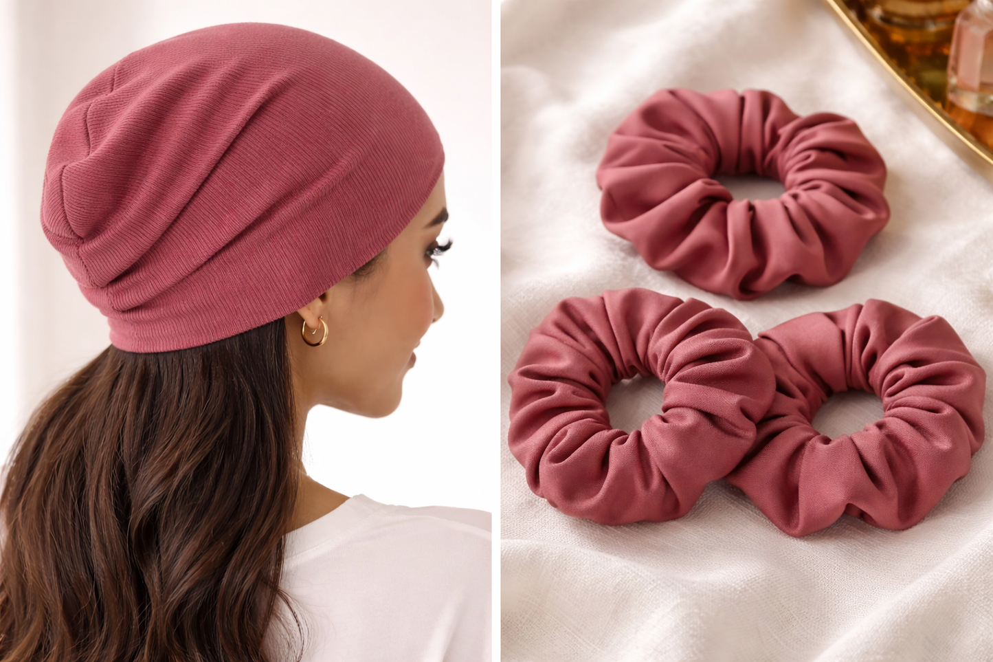 Soft Marsala — Modal Hijab Set