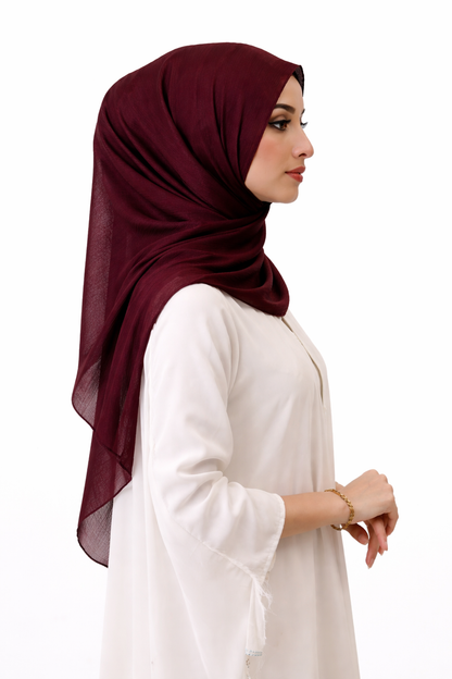 Cocao —Instant Shinny Crinkle Chiffon Hijab with Built-in Magnets