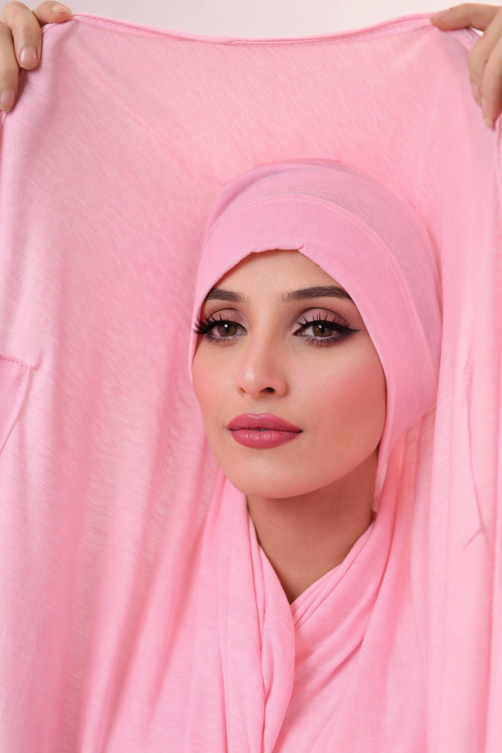 Premium instant jersey Hijab - Pink