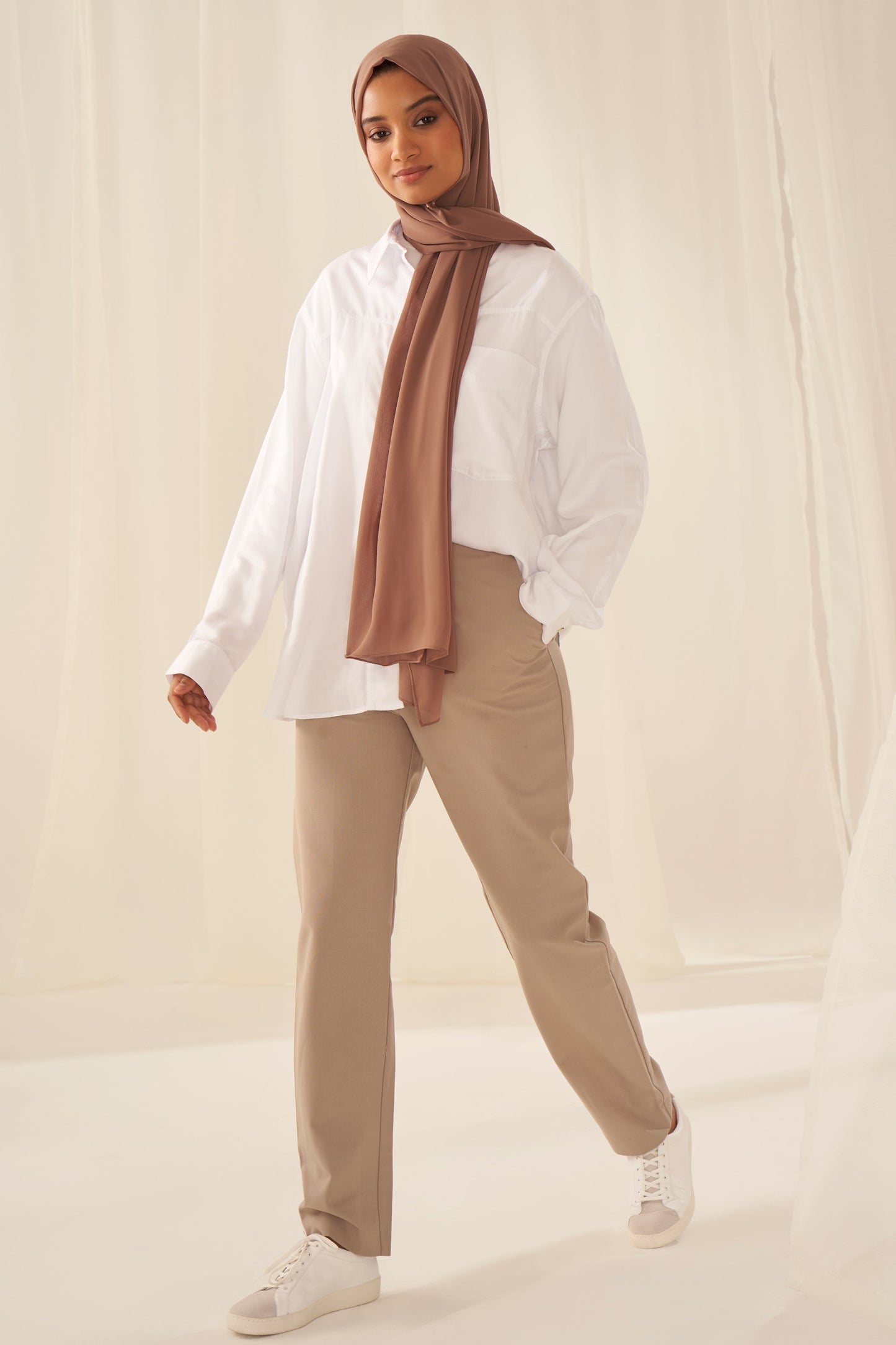 Everyday Chiffon Hijab - Chestnut