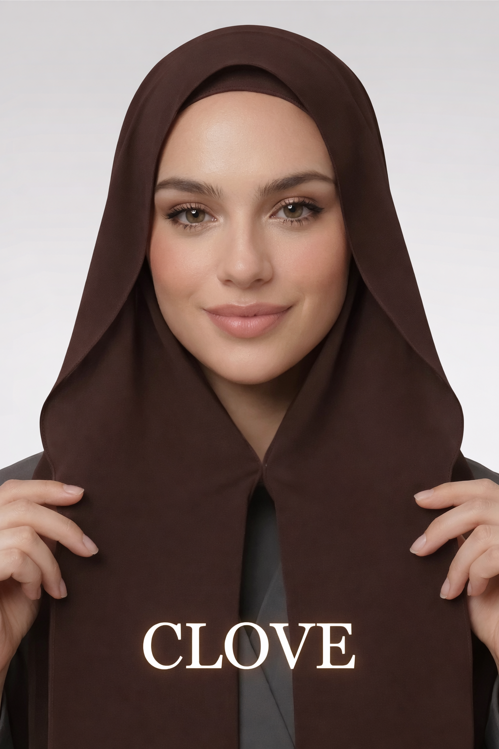 Clove-Instant Chiffon Hijab with Built-in Magnets
