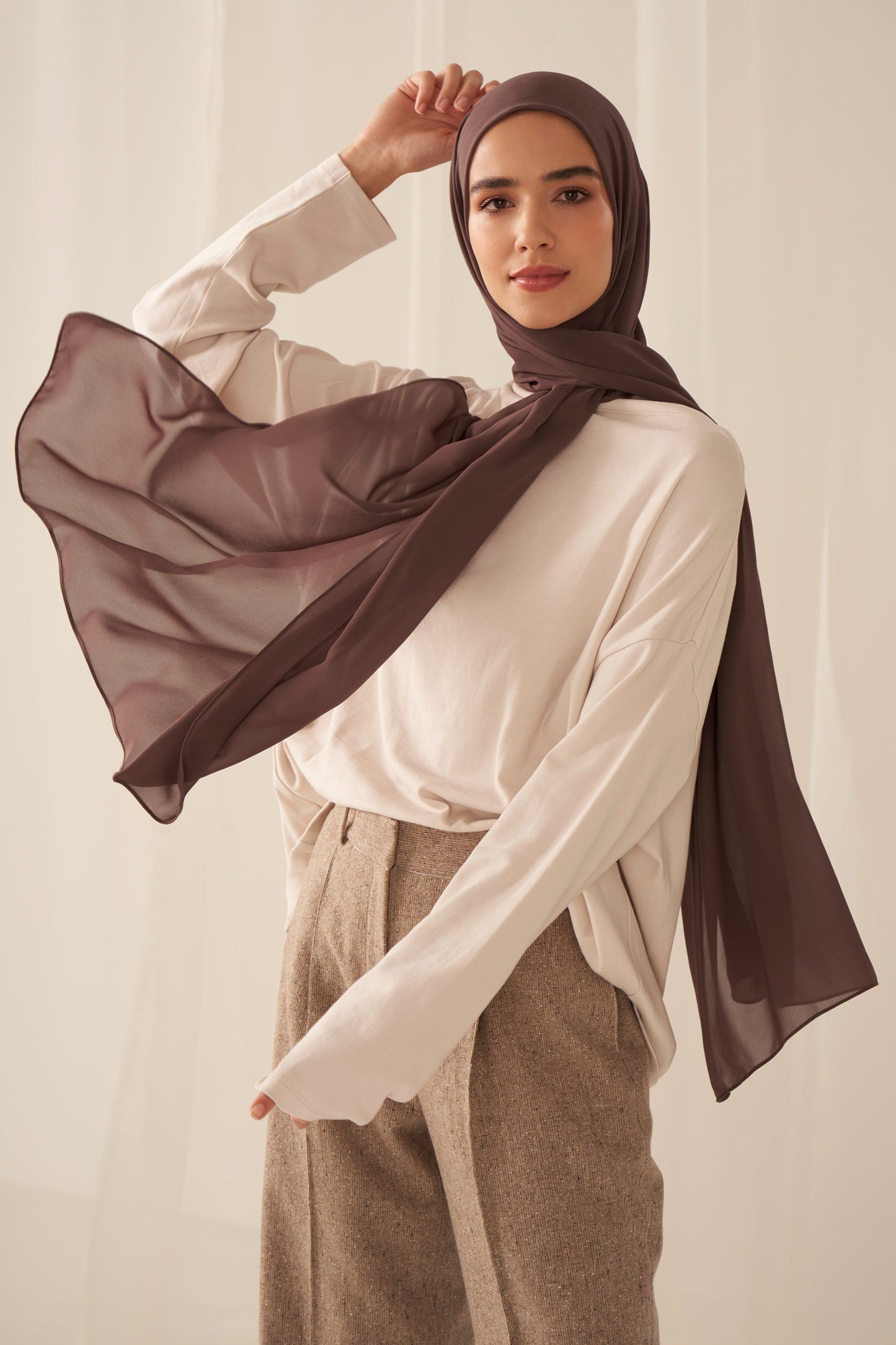 Everyday Chiffon Hijab - Cocoa