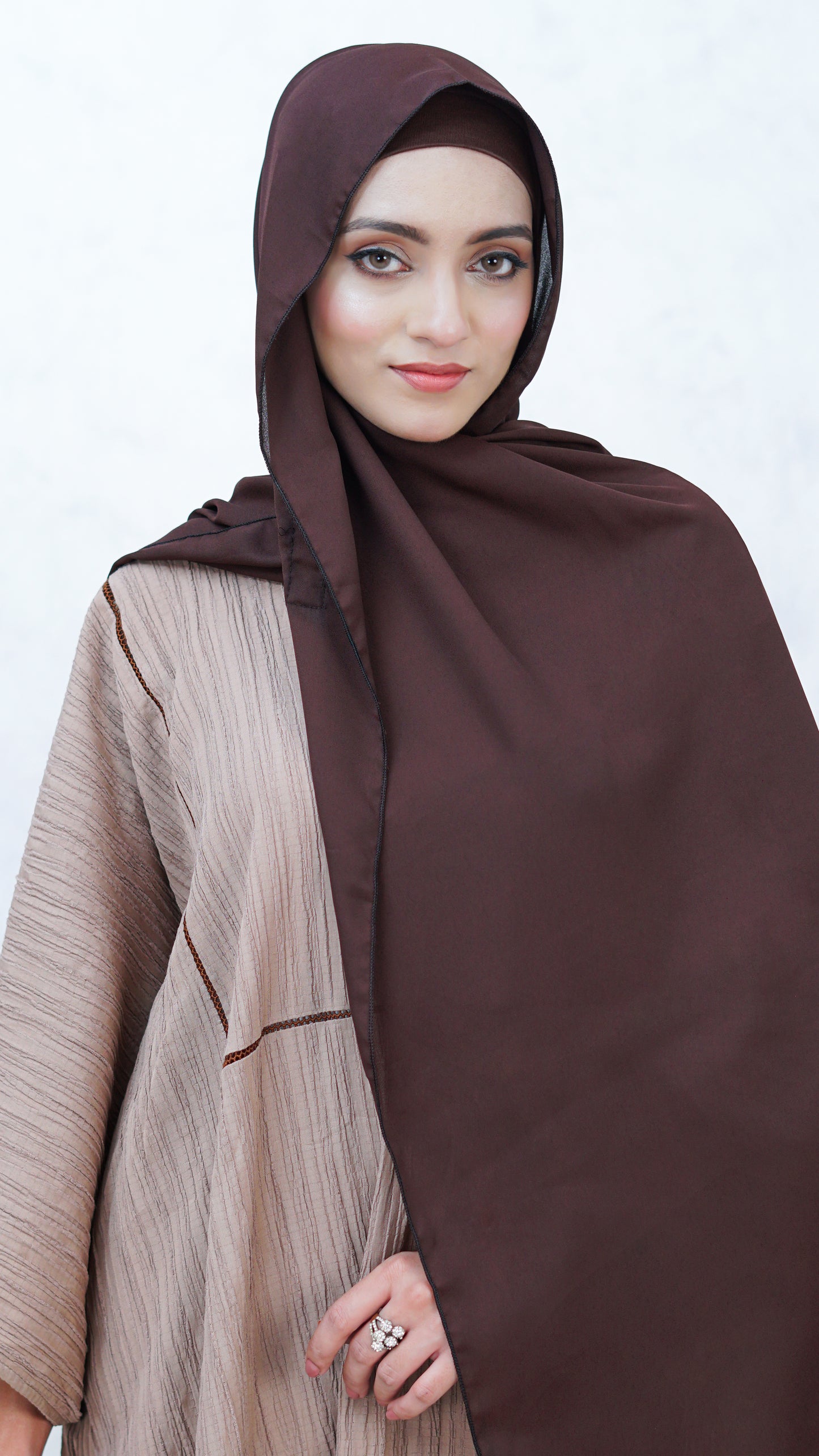 Clove-Instant Chiffon Hijab with Built-in Magnets