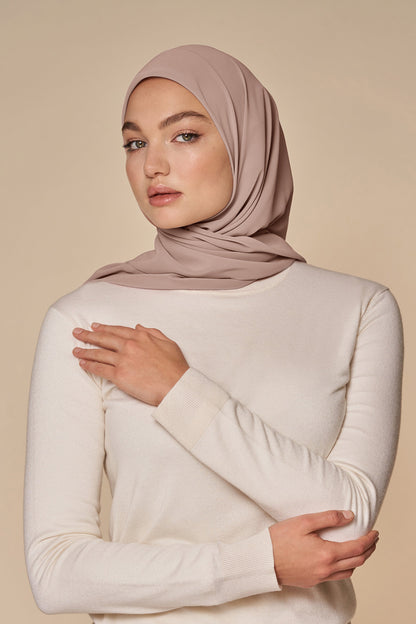 Everyday Chiffon Hijab - Dusty Mauve