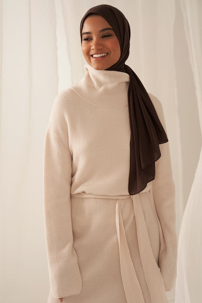 Everyday Chiffon Hijab - Espresso