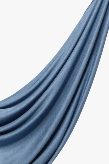 Premium instant Jersey Hijab - French Blue