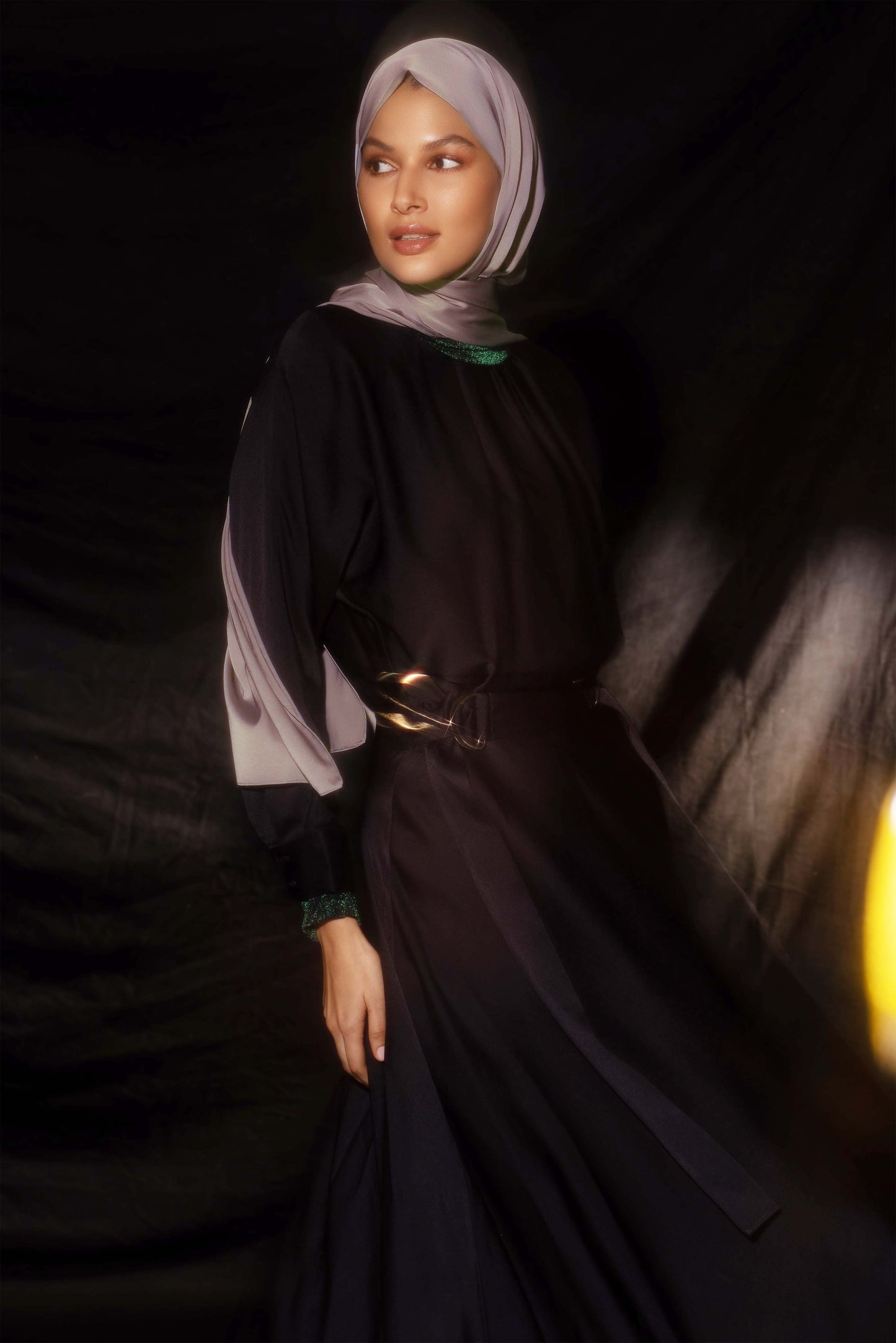 Perfect Satin Hijab - Deep Lavender