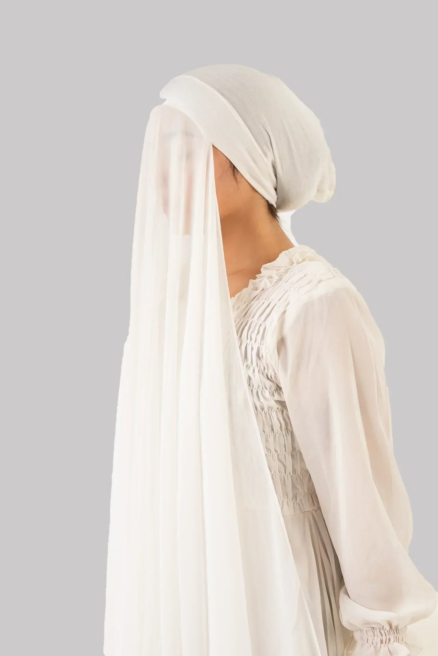 Instant Chiffon Hijab with Built-in Cap