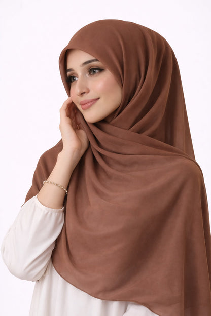 Sable— Instant Chiffon Hijab with Built-in Magnets