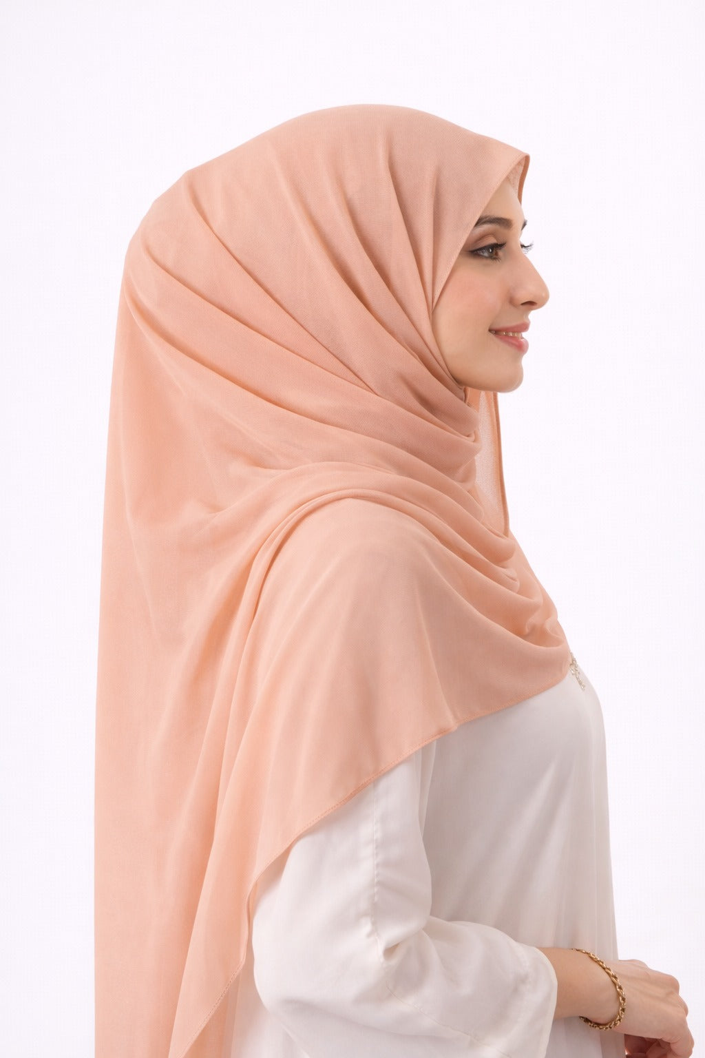Nude Pink— Instant Chiffon Hijab with Built-in Magnets