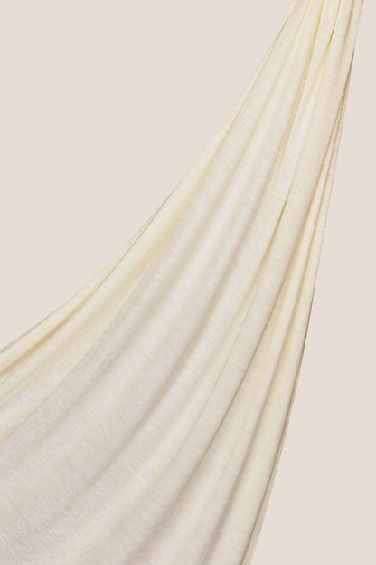Premium instant Jersey Hijab - Ivory