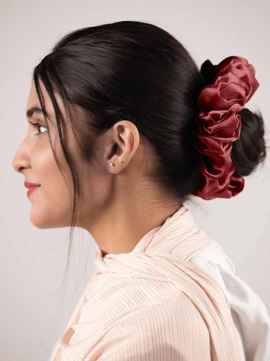 Silk Scrunchie in Mix Colours