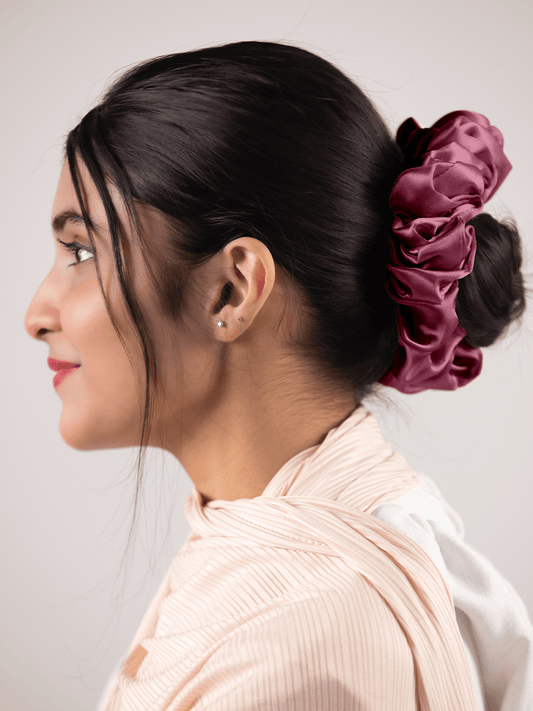 Silk Scrunchie in Mix Colours
