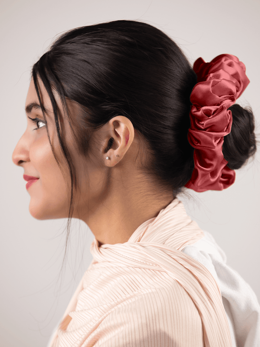 Silk Scrunchie in Mix Colours
