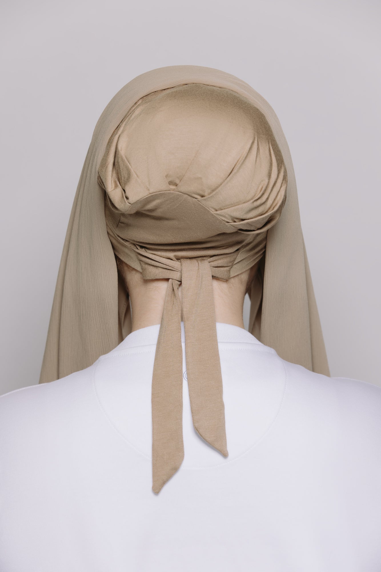 Latte — Instant Crinkle Chiffon Hijab with Built-in Magnets
