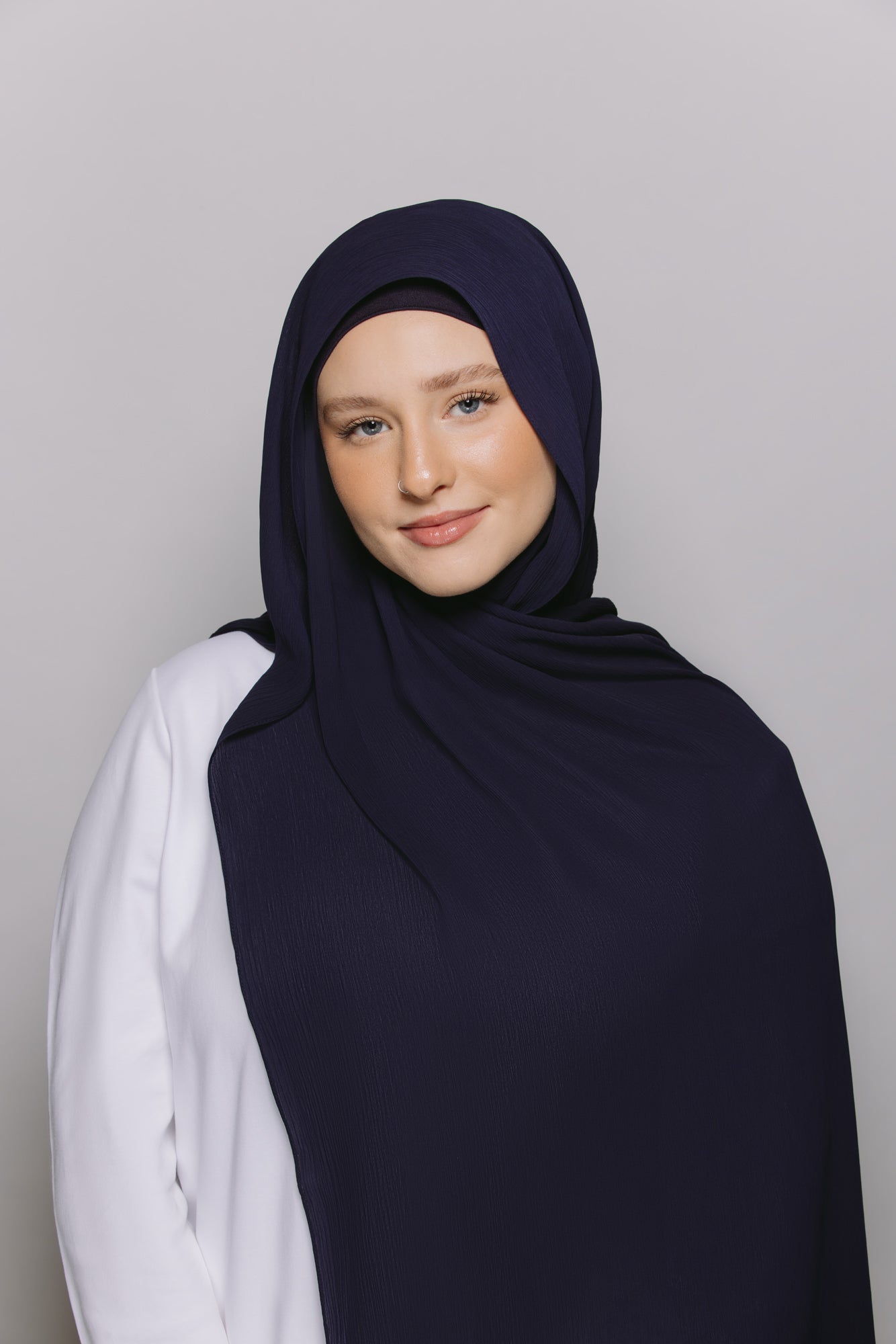 Storm — Instant Crinkle Chiffon Hijab with Built-in Magnets