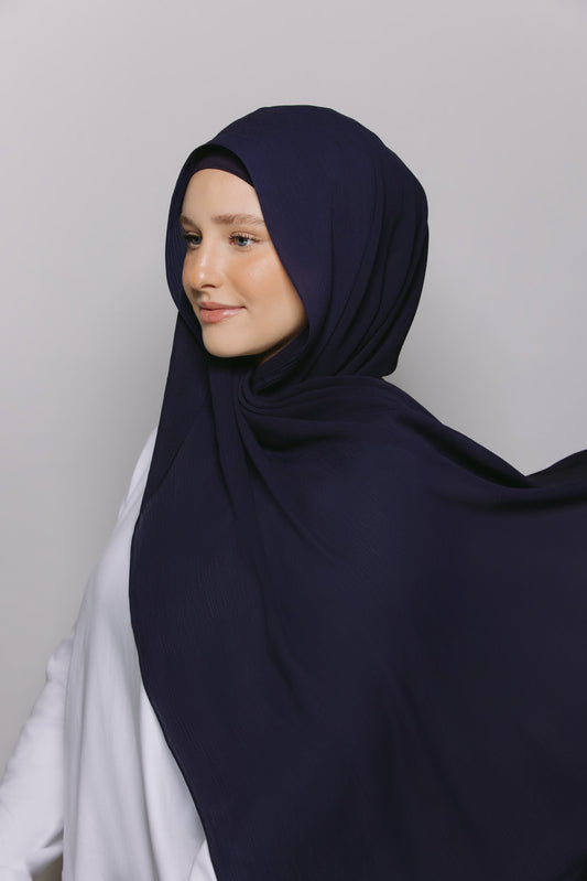 Storm — Instant Crinkle Chiffon Hijab with Built-in Magnets