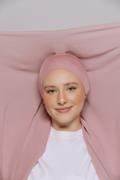 Rosewood — Instant Crinkle Chiffon Hijab with Built-in Magnets