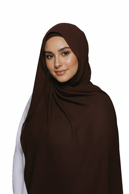 Clove-Instant Chiffon Hijab with Built-in Magnets