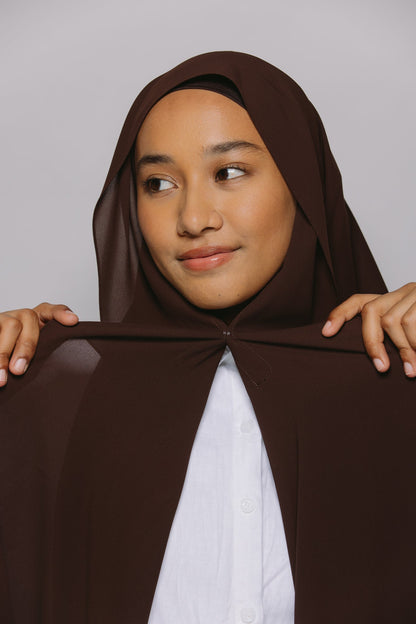 Clove — Instant Chiffon Hijab with Built-in Magnets