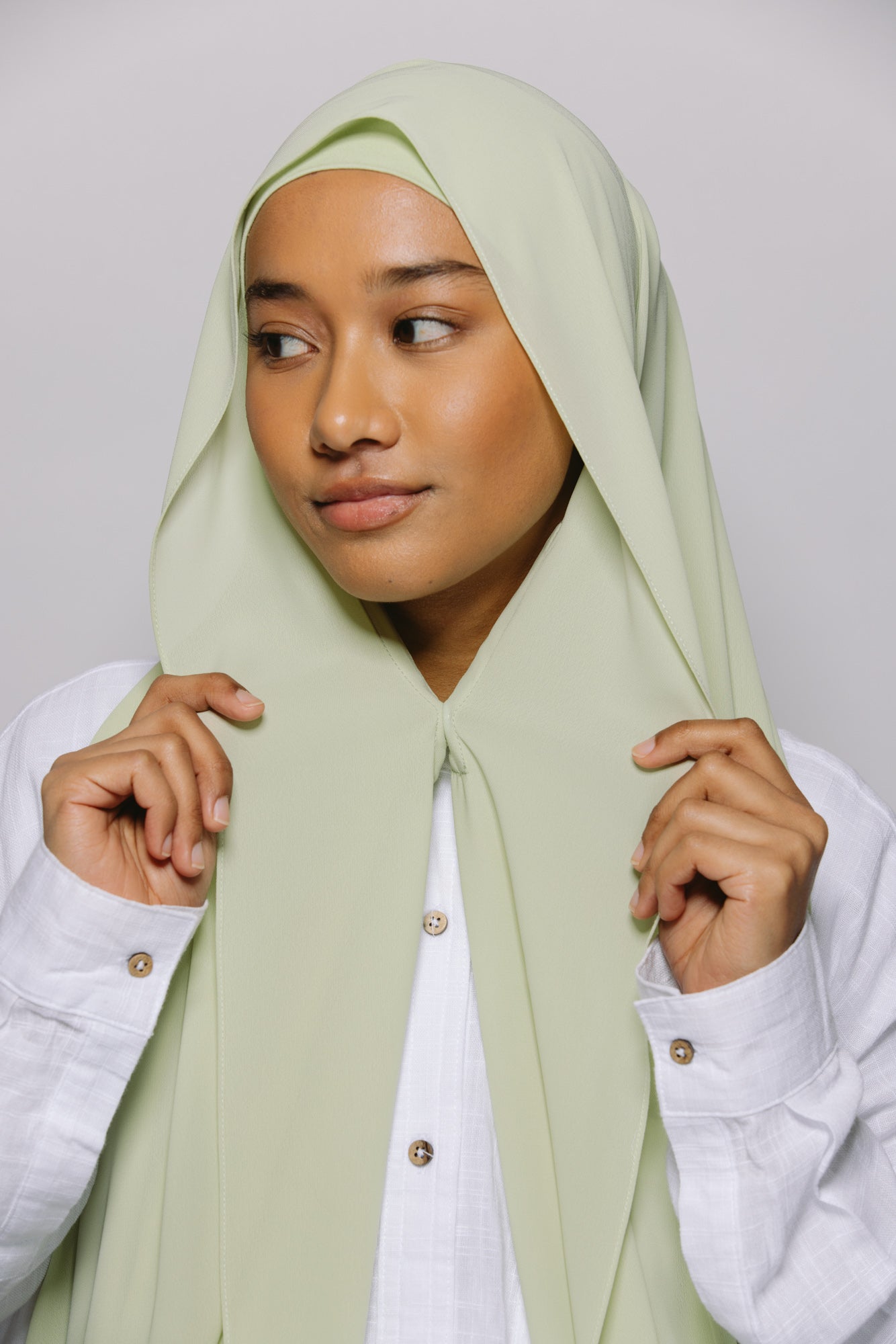 Instant Chiffon Hijab with Built-in Magnets