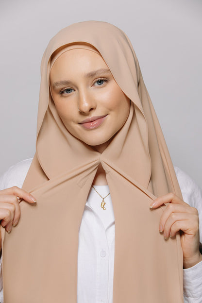 Instant Chiffon Hijab with Built-in Magnets