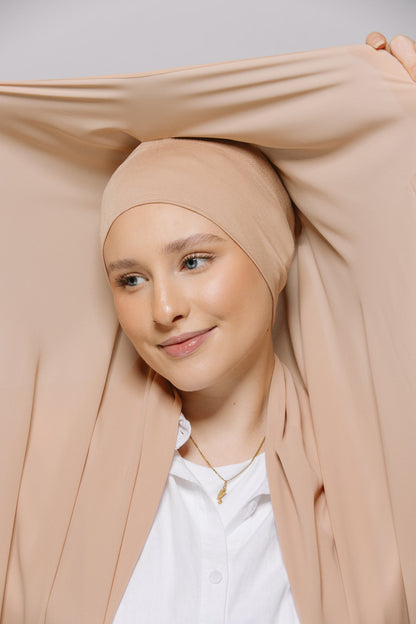 Nude Pink  — Instant Chiffon Hijab with Built-in Magnets