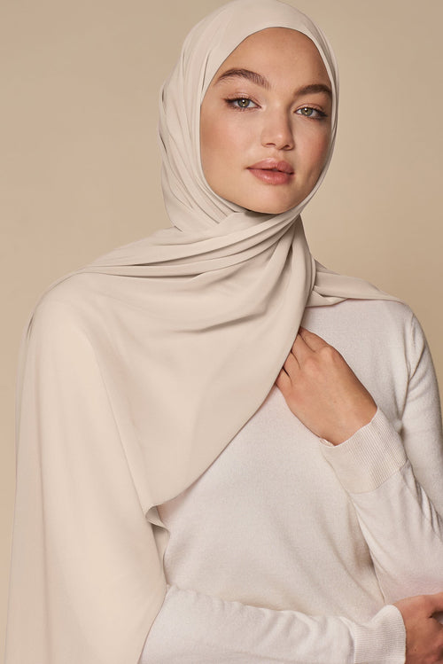 Everyday Chiffon Hijab - Pearl