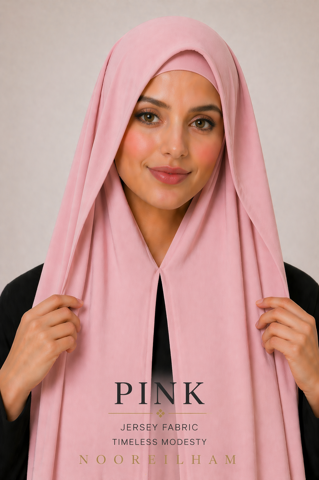 Premium instant jersey Hijab - Pink