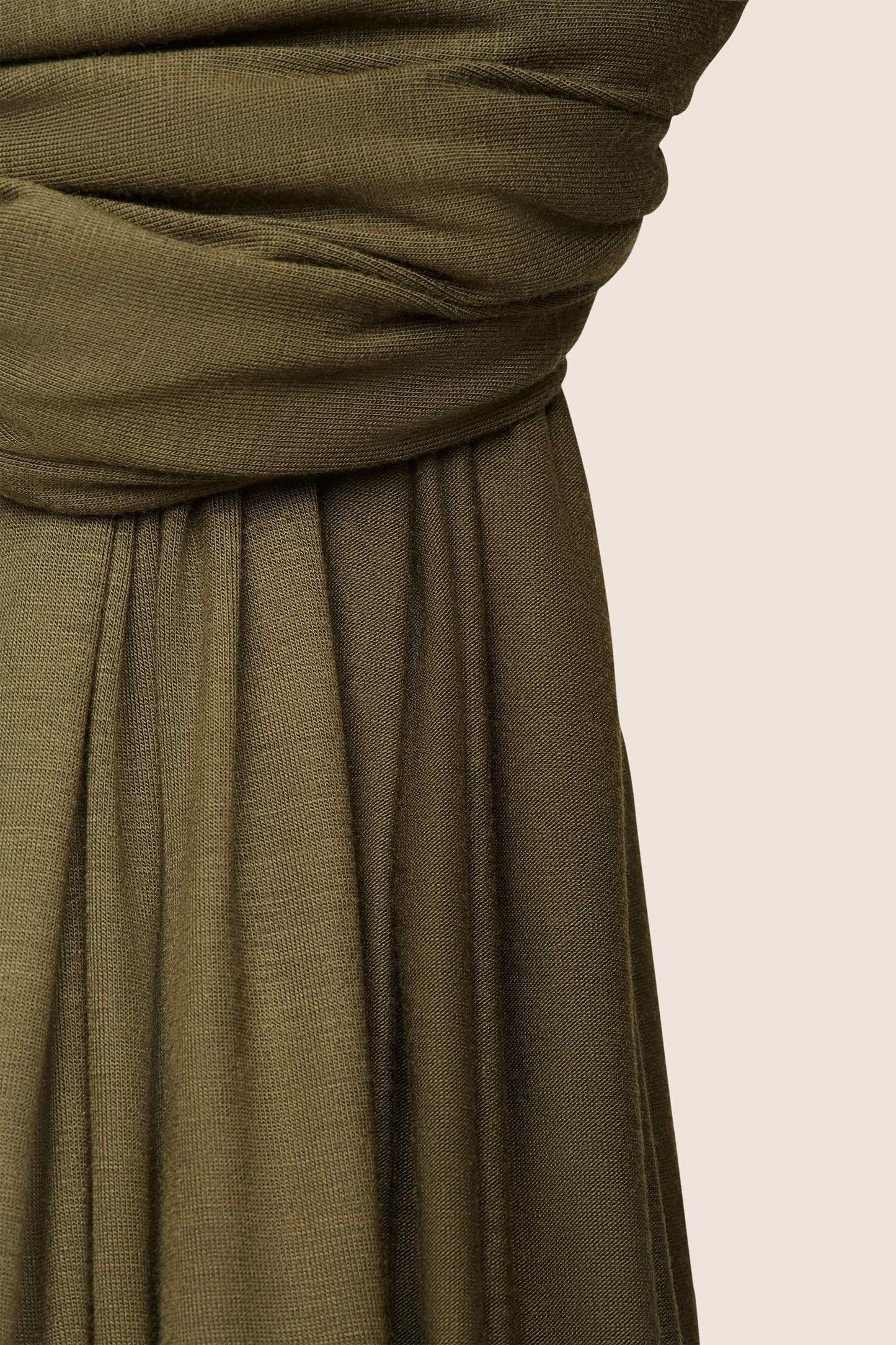 Premium instant jersey hijab - Dark Olive