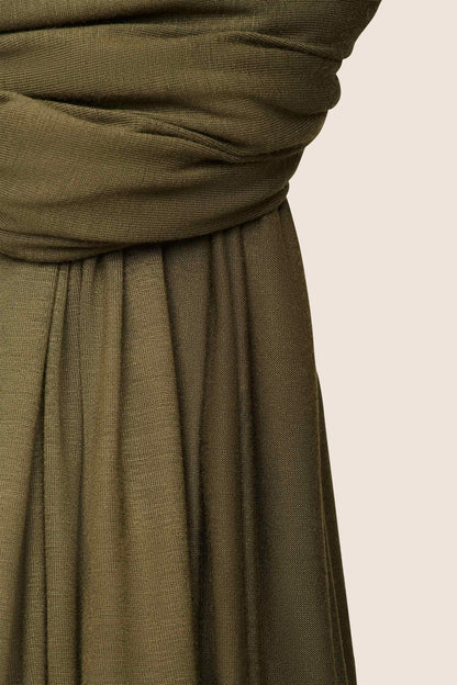 Premium instant jersey hijab - Dark Olive