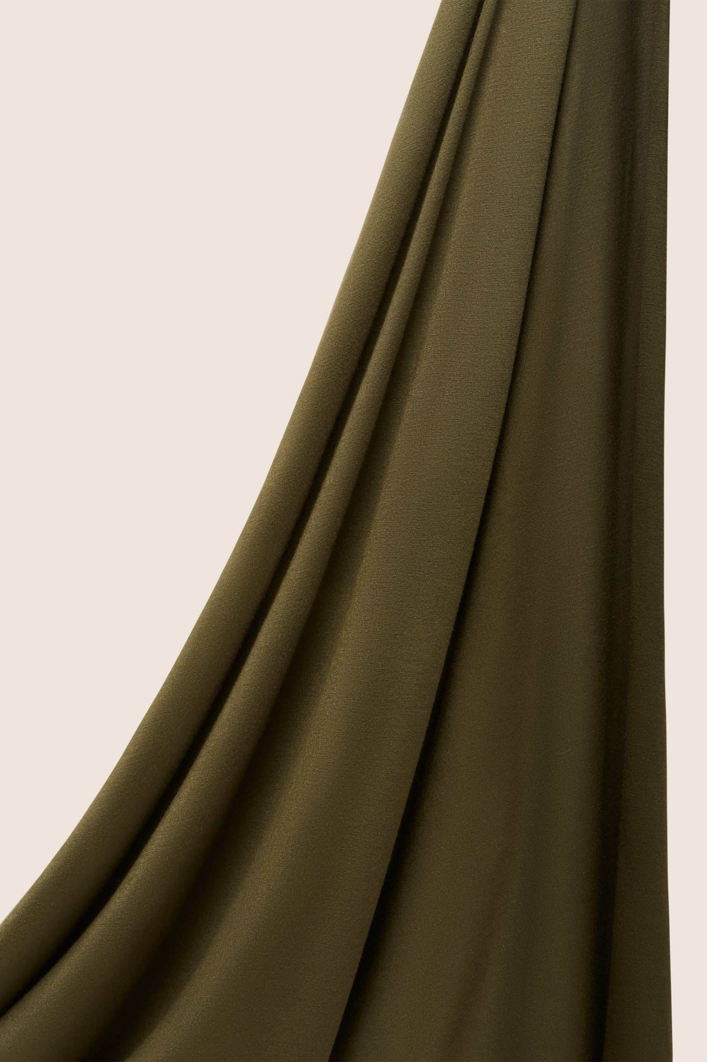 Premium instant jersey hijab - Dark Olive