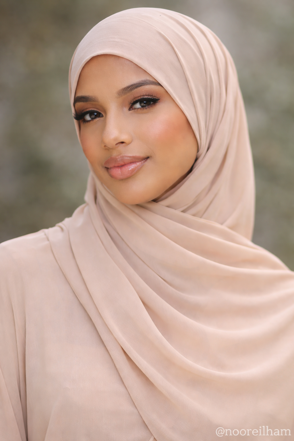 Nude  — Instant Chiffon Hijab with Built-in Magnets
