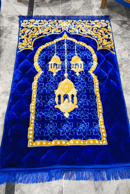 Premium large Namaz Mat - Blue